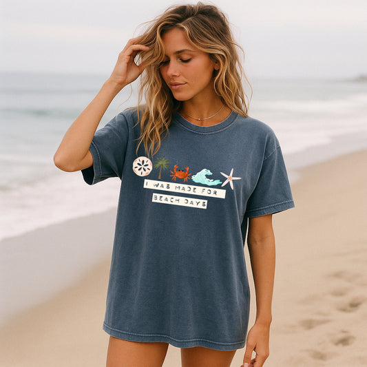I Was Made for Beach Days-Ready to Press Transfer