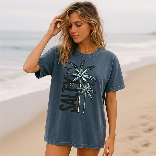 Salty Palm Trees-Ready to Press Transfer