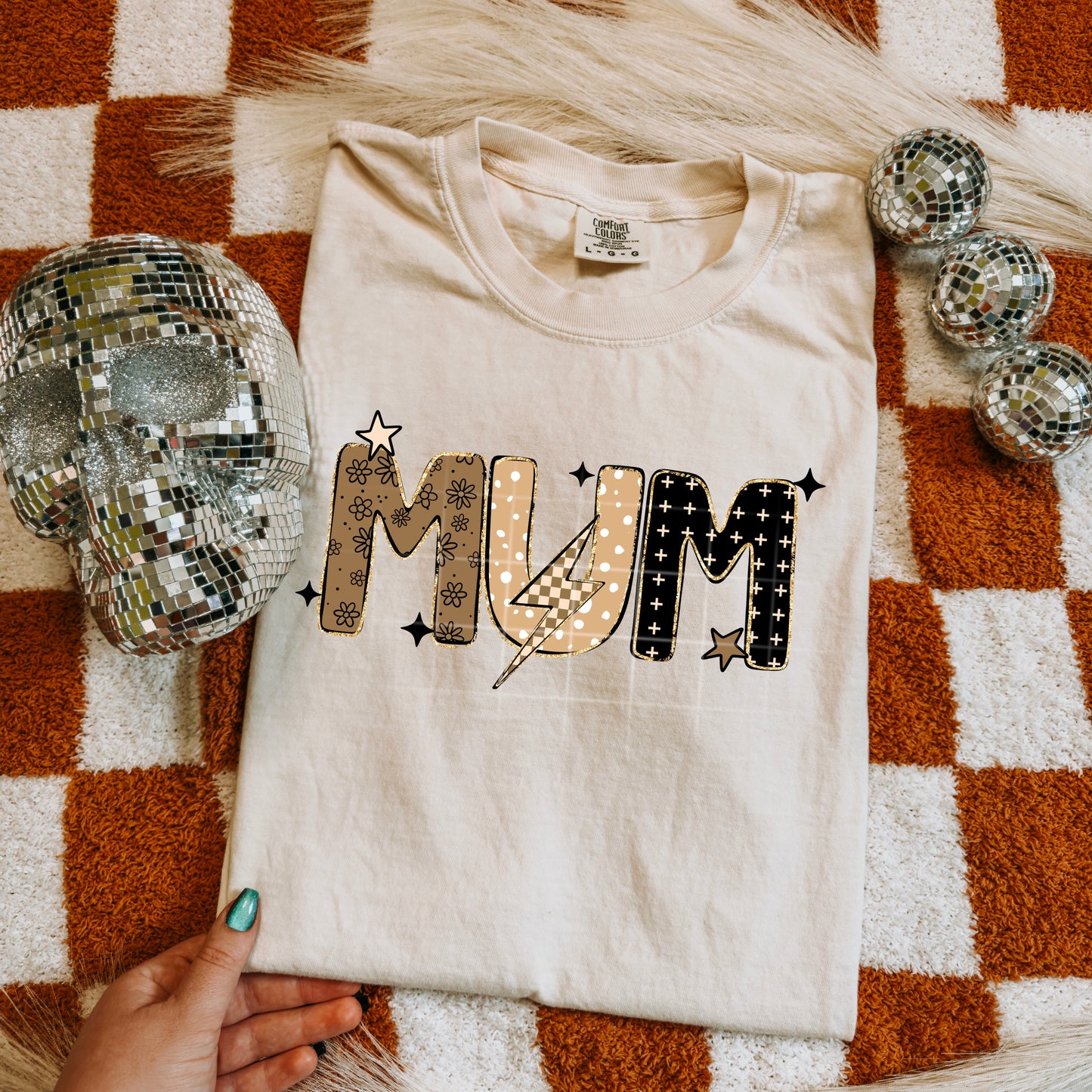 Mum Neutral with Lightning Bolt-Ready to Press Transfer