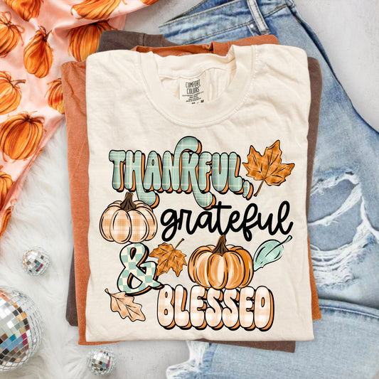 Thankful Grateful Blessed-Ready to Press Transfer