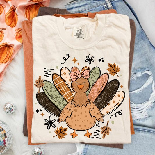Patterned Turkey-Ready to Press Transfer