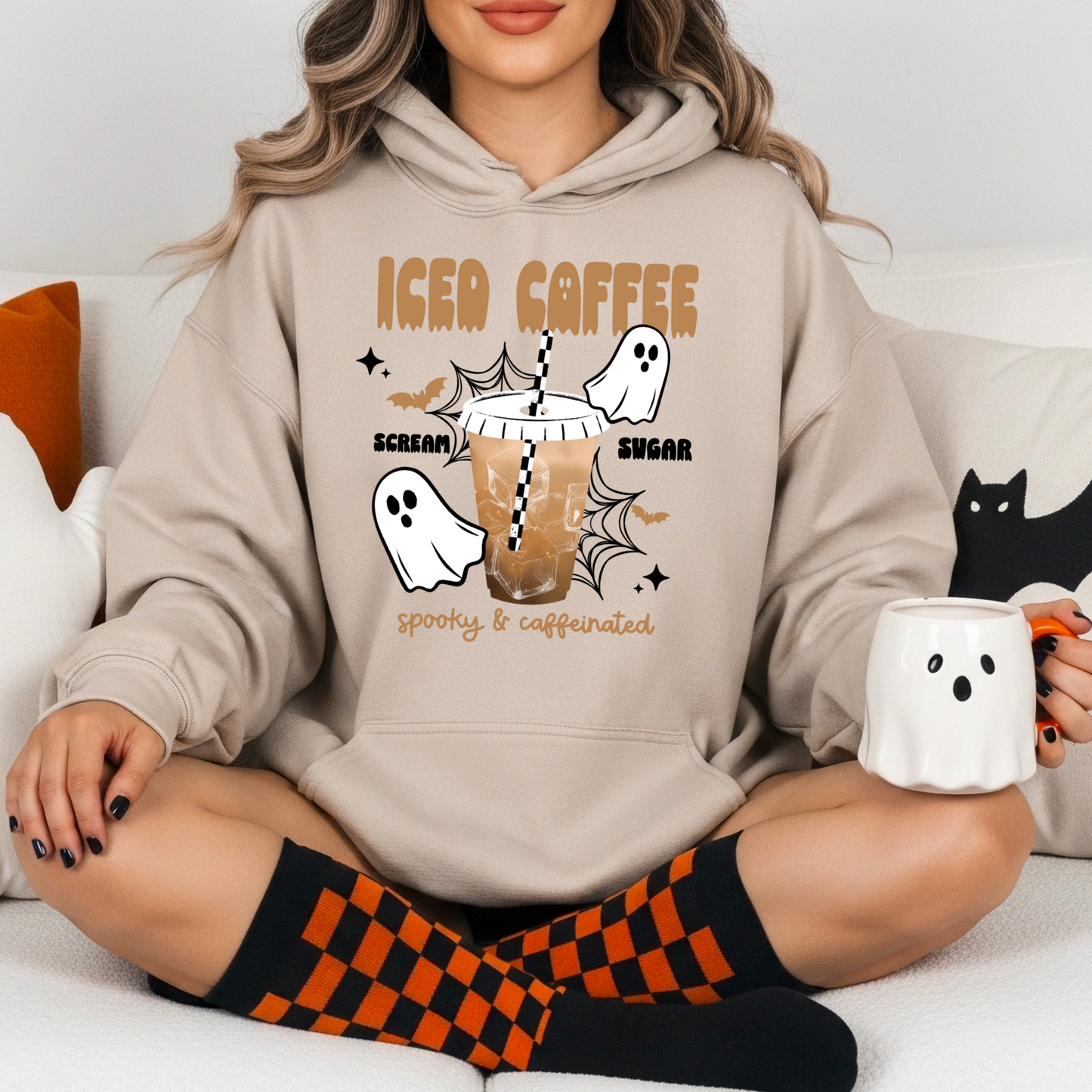 Iced Coffee Scream Sugar Black-Ready to Press Transfer