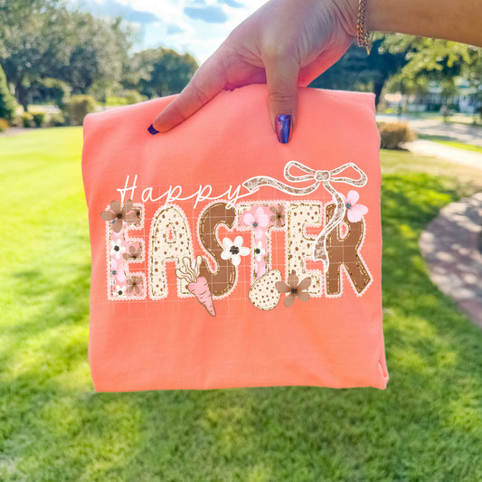Happy Easter White Border-Ready to Press Transfer