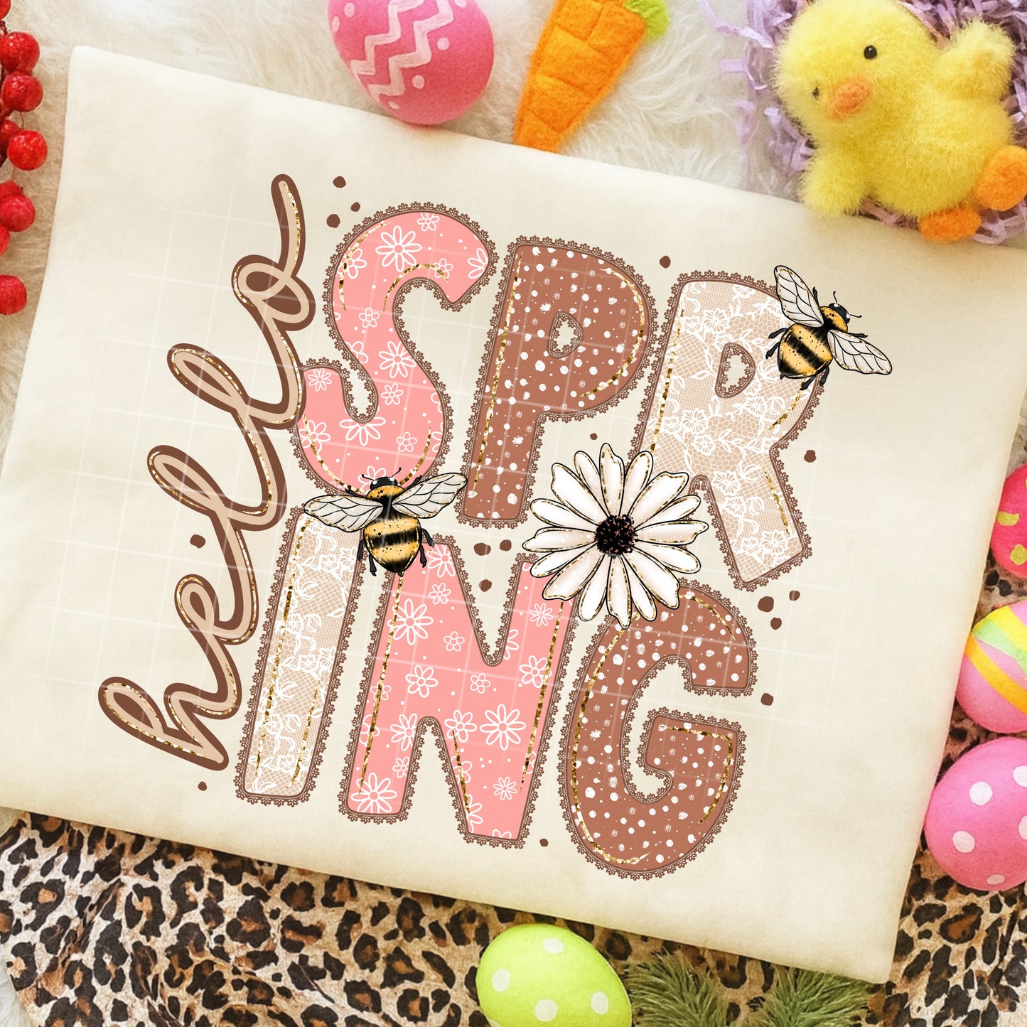 Hello Spring-Ready to Press Transfer