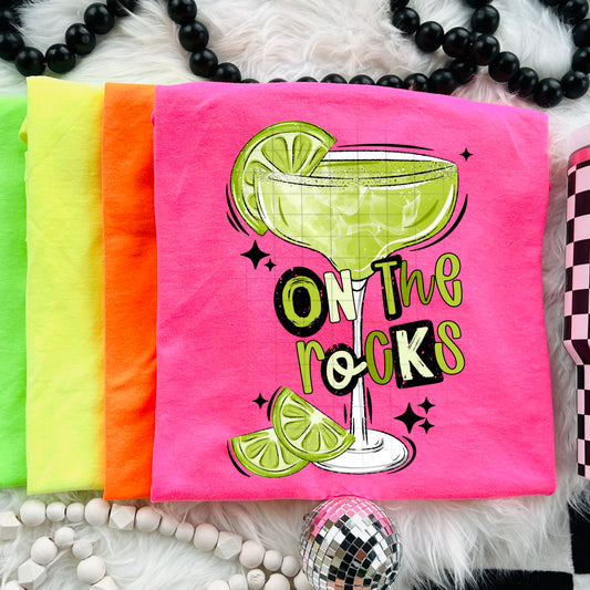 On the Rocks margarita-Ready to Press Transfer