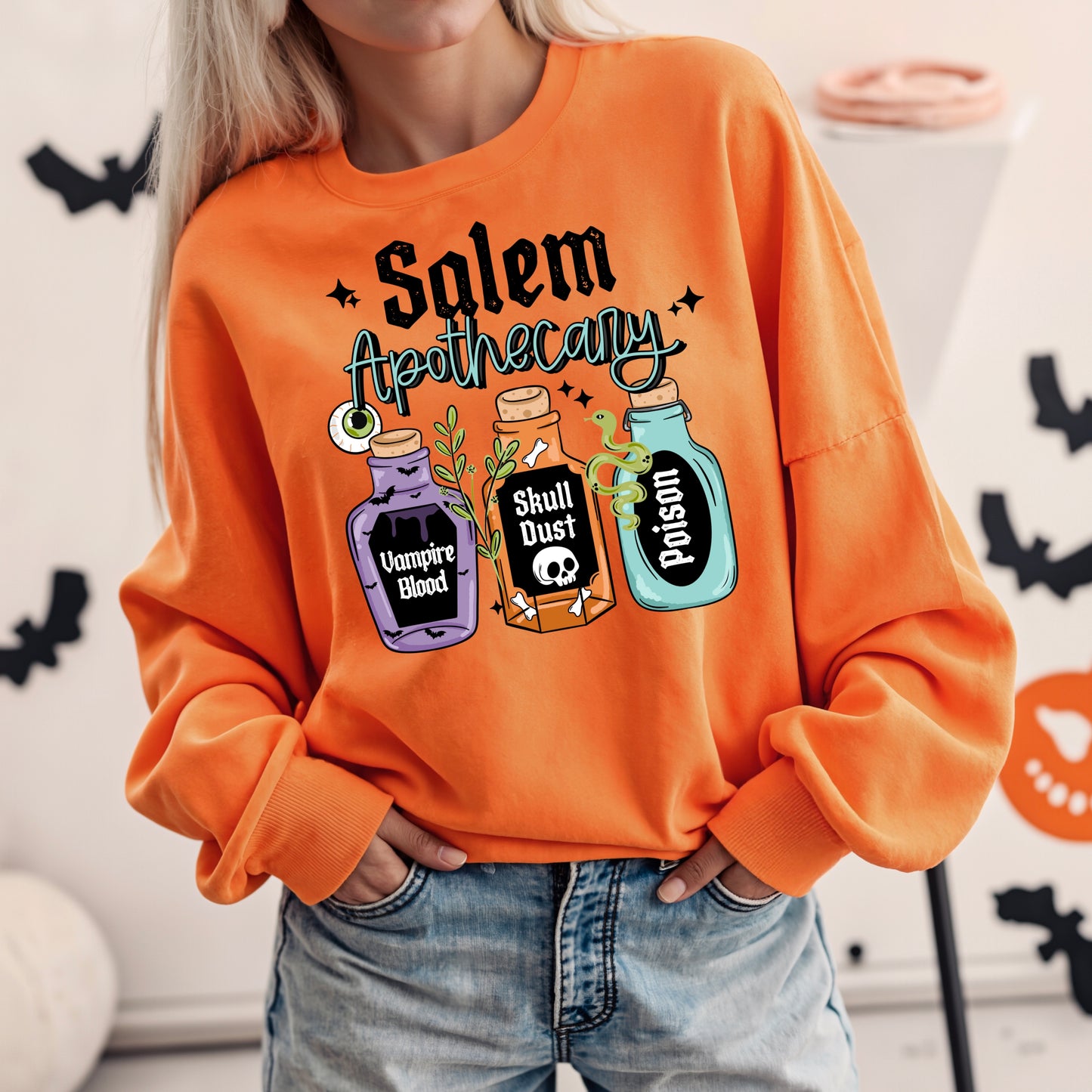 Salem Apothecary Black-Ready to Press Transfer