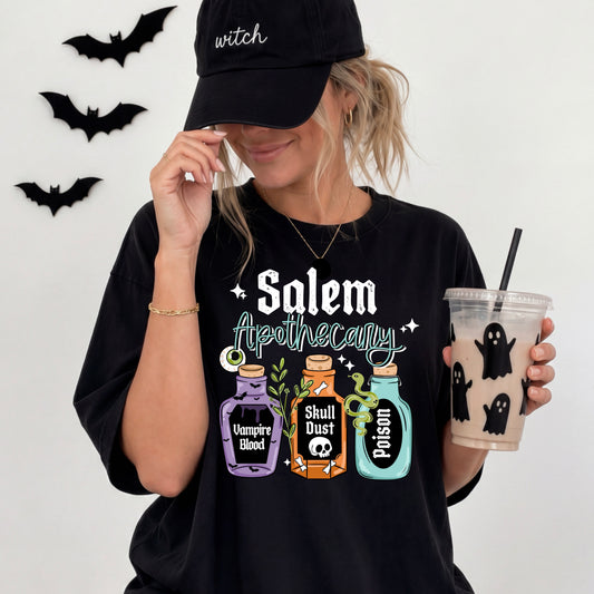 Salem Apothecary White-Ready to Press Transfer