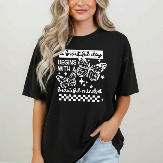 A Beautiful Mindset white-Ready to Press Transfer