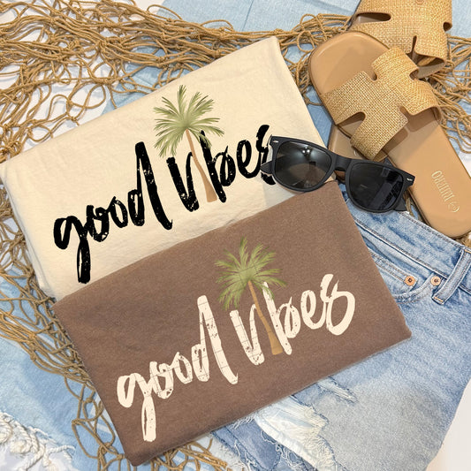 Good Vibes Cream-Ready to Press Transfer