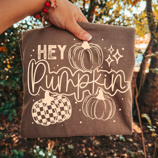 Hey Pumpkin Single Color Cream=Ready to Press Transfer