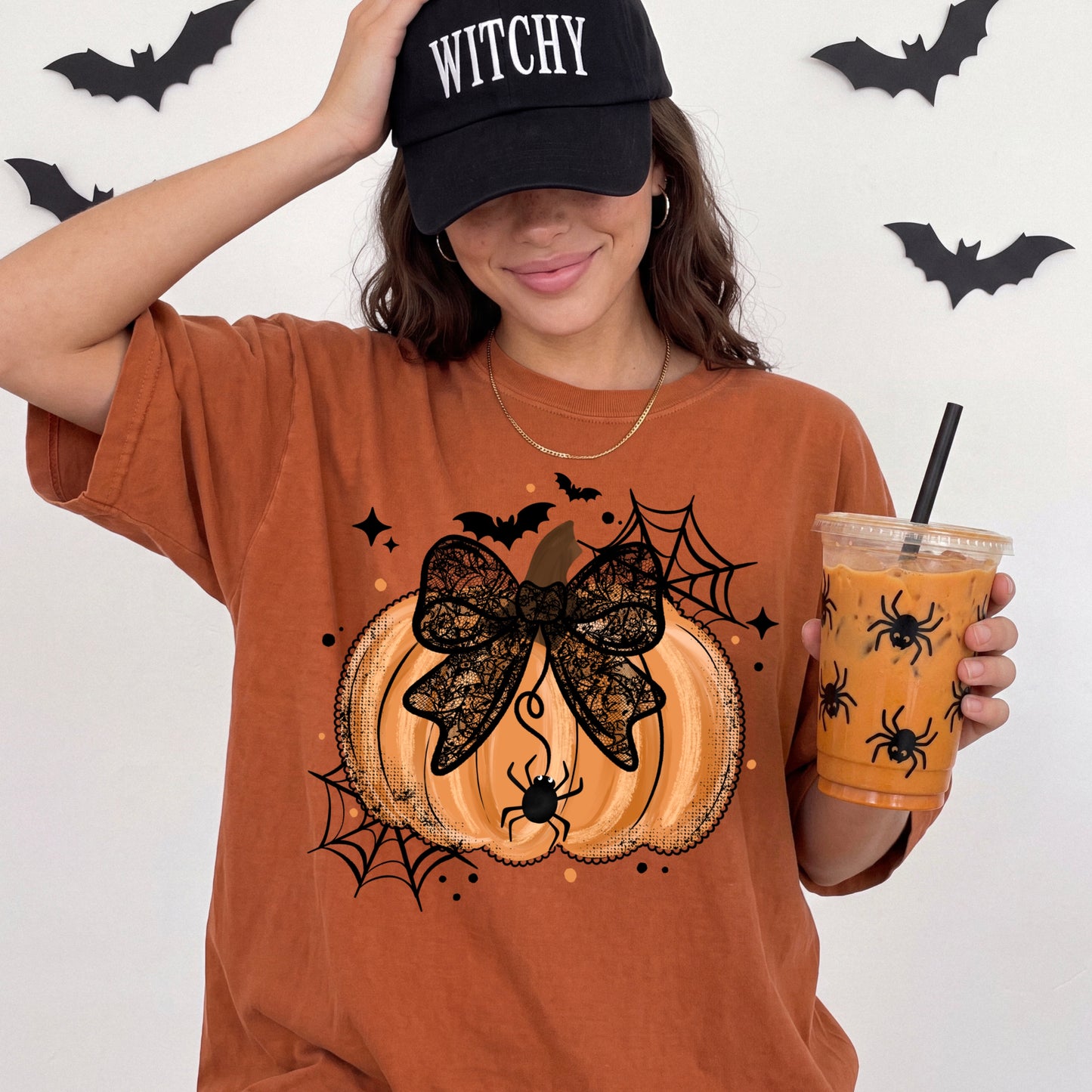 Lace Bow Pumpkin-Ready to Press Transfer