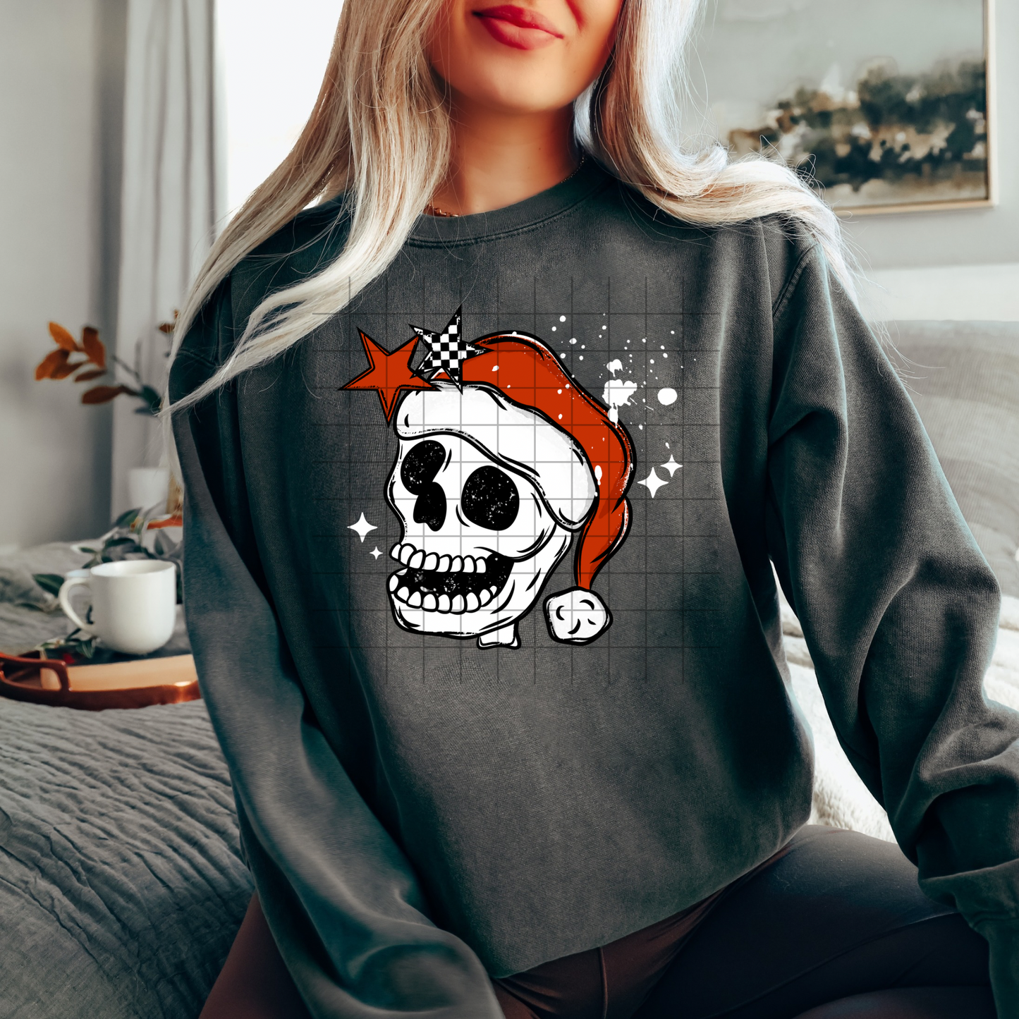 Merry Christmas Skellie White-Ready to Press Transfer