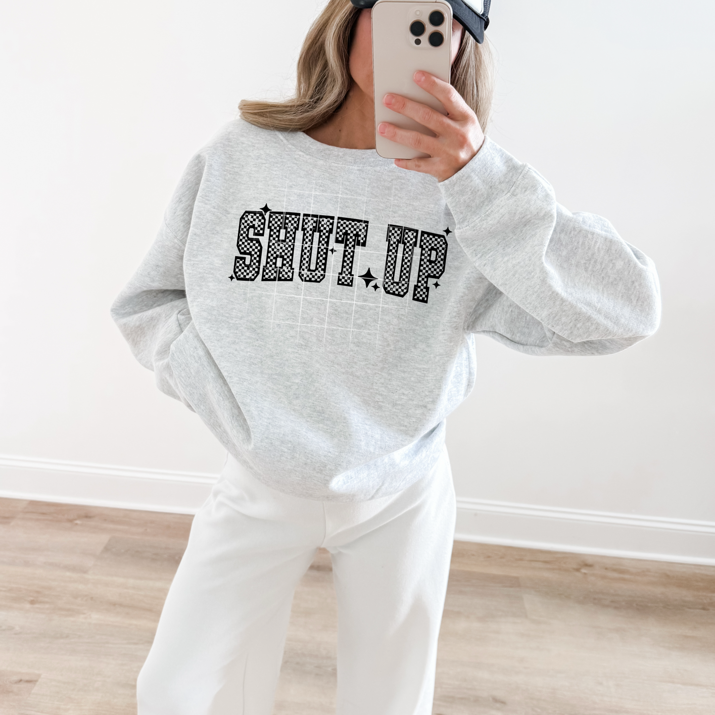 Shut up Single Color Black-Ready to Press Transfer