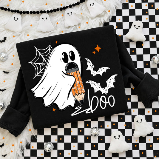 Boo Pencil Ghost White-Ready to Press Transfer