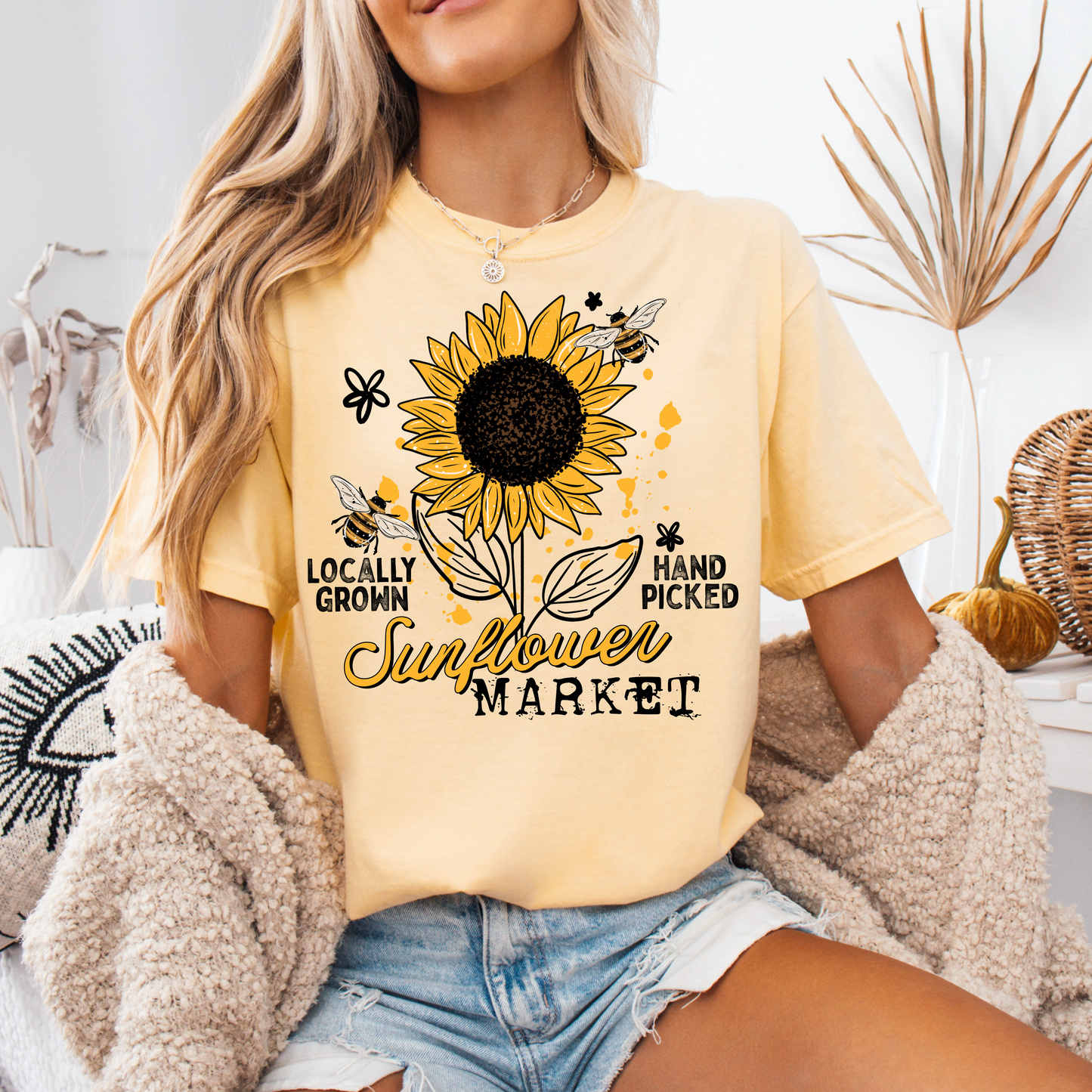 Sunflower Market-Ready to Press Transfer