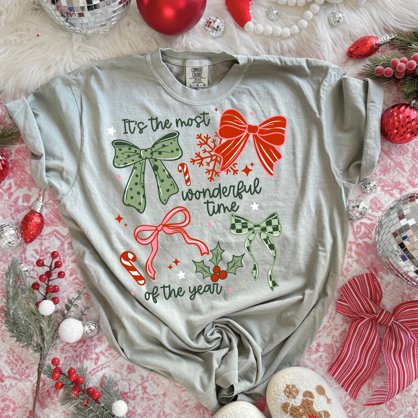 Most Wonderful Time Bows-Ready to Press Transfer