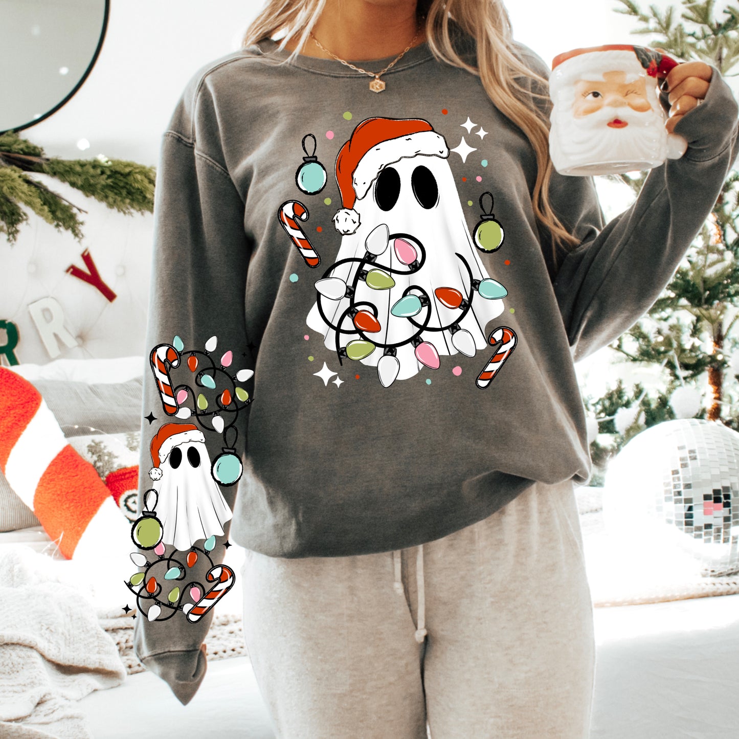Christmas Ghostie-Ready to Press Transfer