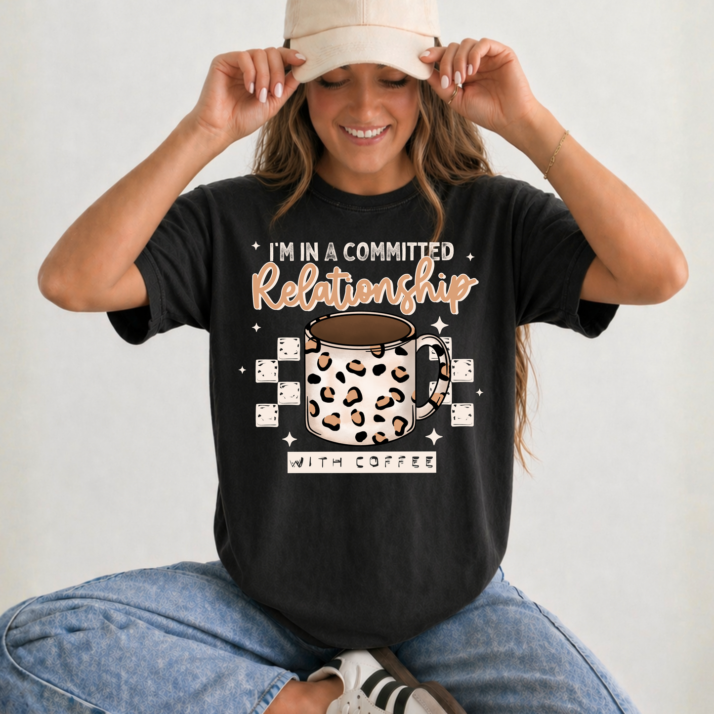 Committed Relationship Coffee tan-Ready to Press Transfer