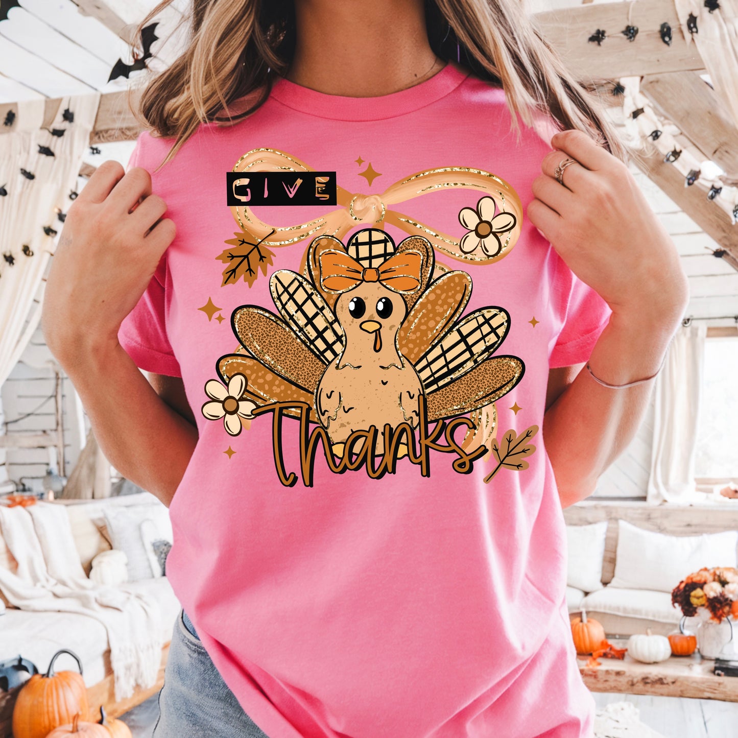 Give thanks Turkey-Ready to Press Transfer