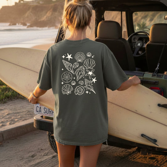 Shells Single Color Cream-Ready to Press Transfer