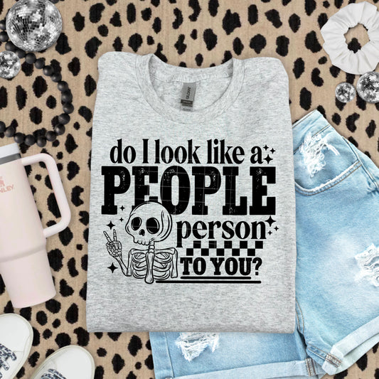 People Person Single Color-Ready to Press Transfer