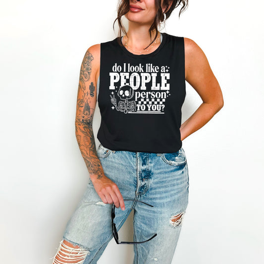 People Person Single Color White-Ready to Press Transfer