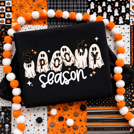 Spooky Season Ghosts white-Ready to Press Transfer