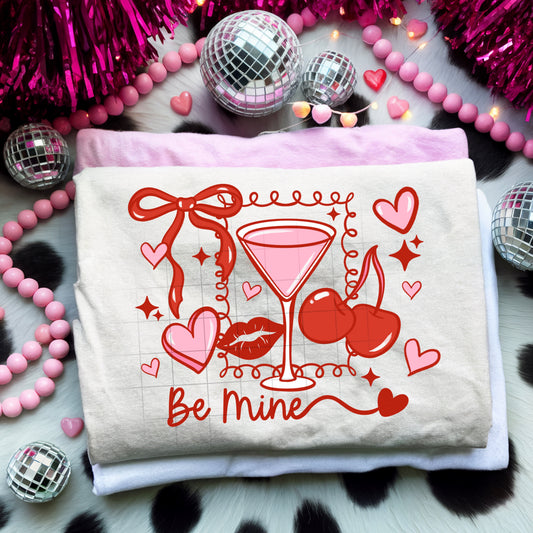 Be Mine Martini-Ready to Press Transfer