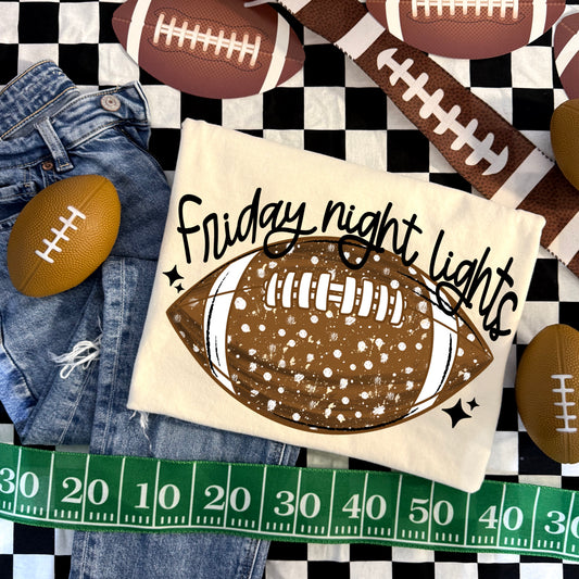 Friday Night Lights Black-Ready to Press Transfer