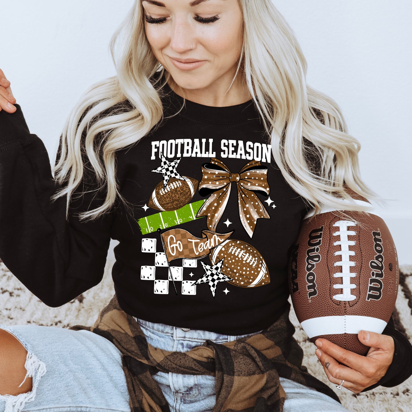 Football Season White-Ready to Press Transfer