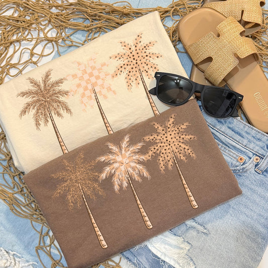 Neutral Palm Trees-Ready to Press Transfer