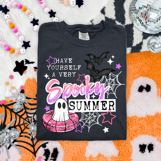 Spooky Summer white -Ready to Press Transfer