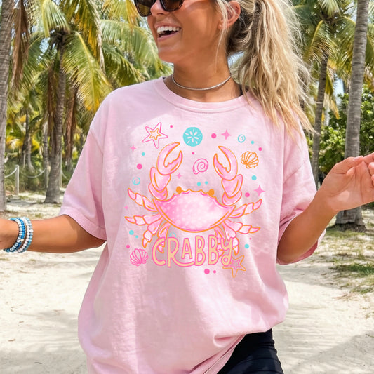 Pink Crabby-Ready to Press Transfer