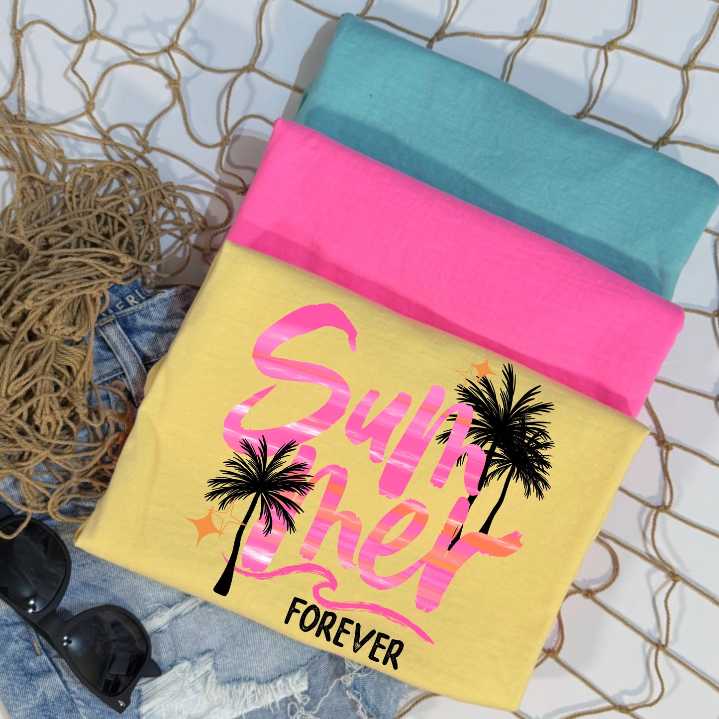 Summer black-Ready to Press Transfer