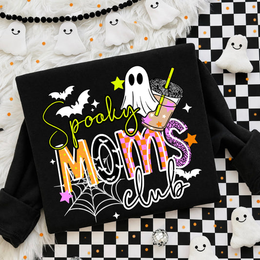 Spooky Moms Club white-Ready to Press Transfer