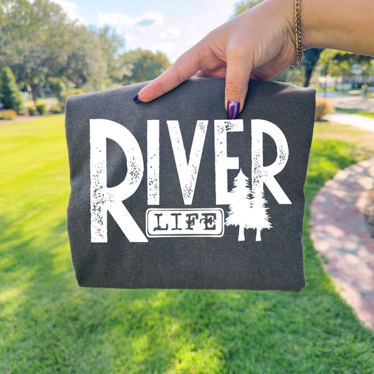 River Life white-Ready to Press Transfer