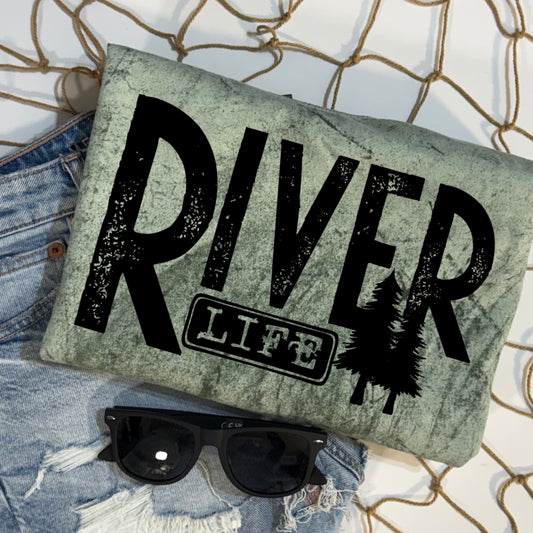 River Life black-Ready to Press Transfer