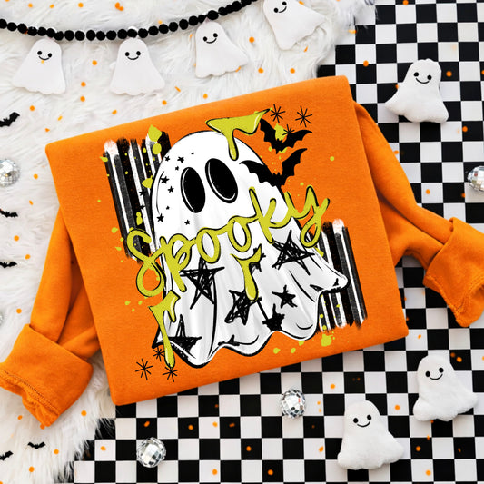 Spooky Ghost-Ready to Press Transfer