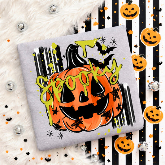 Spooky Pumpkin-Ready to Press Transfer