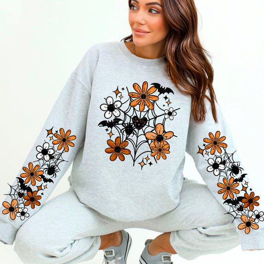 Spiderweb Florals-Ready to Press Transfer