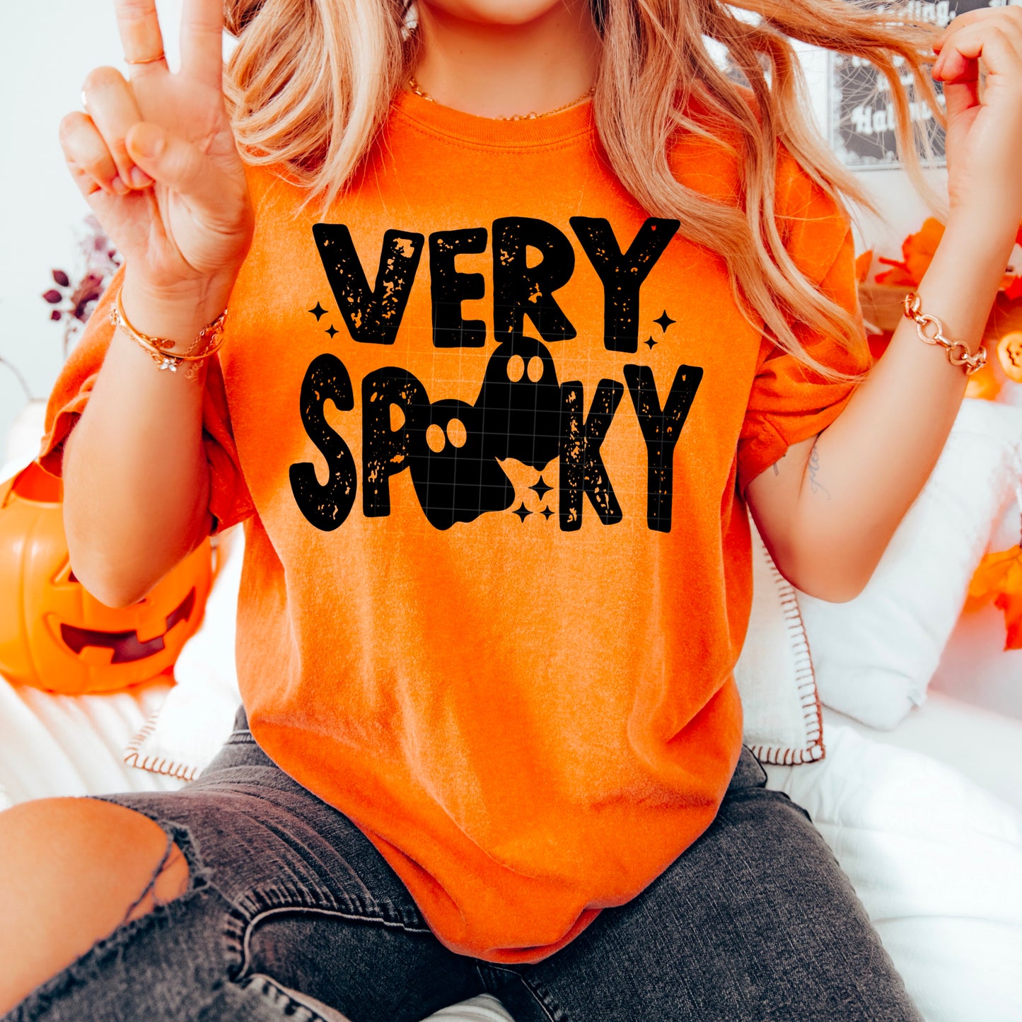 Very Spooky Single Color-Ready to Press Transfer
