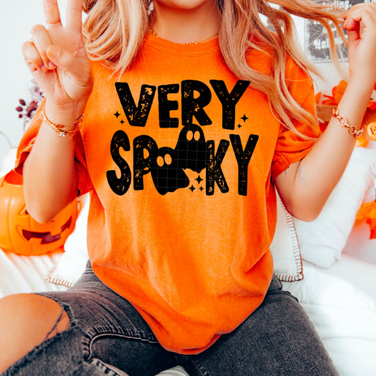 Very Spooky Single Color-Ready to Press Transfer