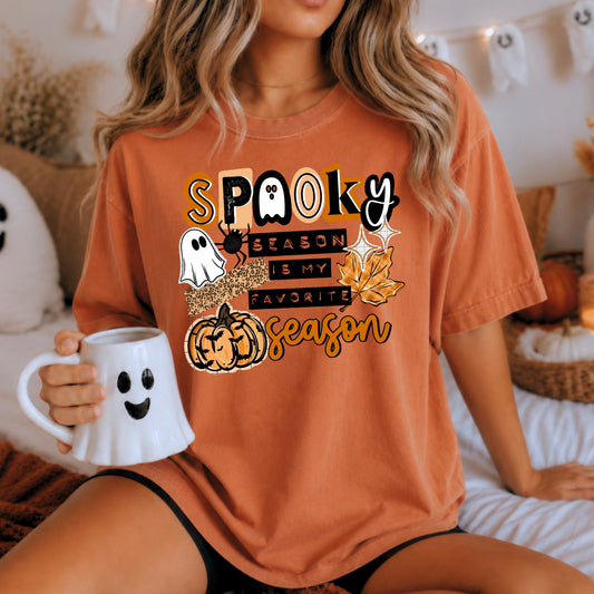 Spooky Season Favorite Season Black-Ready to Press Transfer
