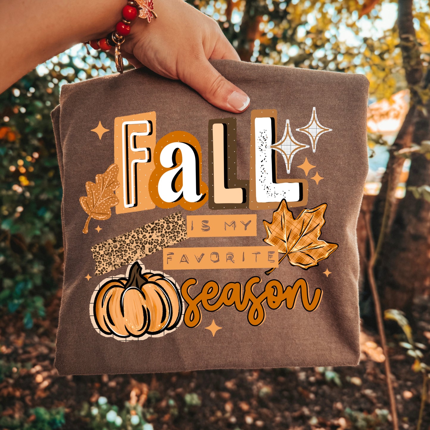 Fall Is My Favorite Season White-Ready to Press Transfer