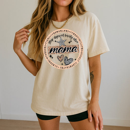 Mama Circle Black Accents-Ready to Press Transfer