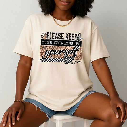 Opinions to Yourself Black-Ready to Press Transfer