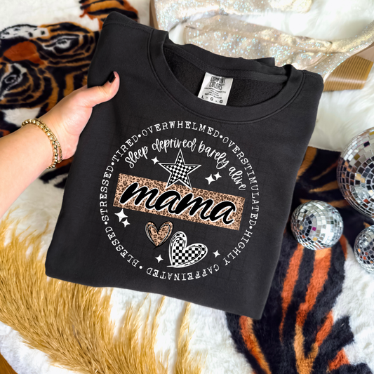 Mama Circle White Accents-Ready to Press Transfer