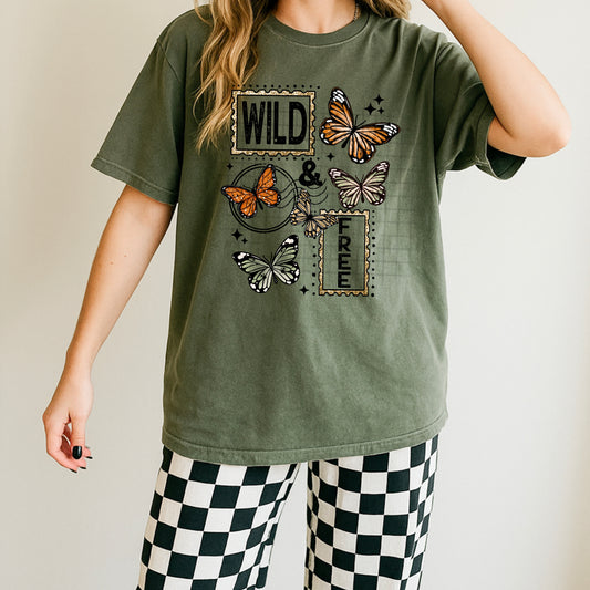Wild and Free Butterflies-Ready to Press Transfer