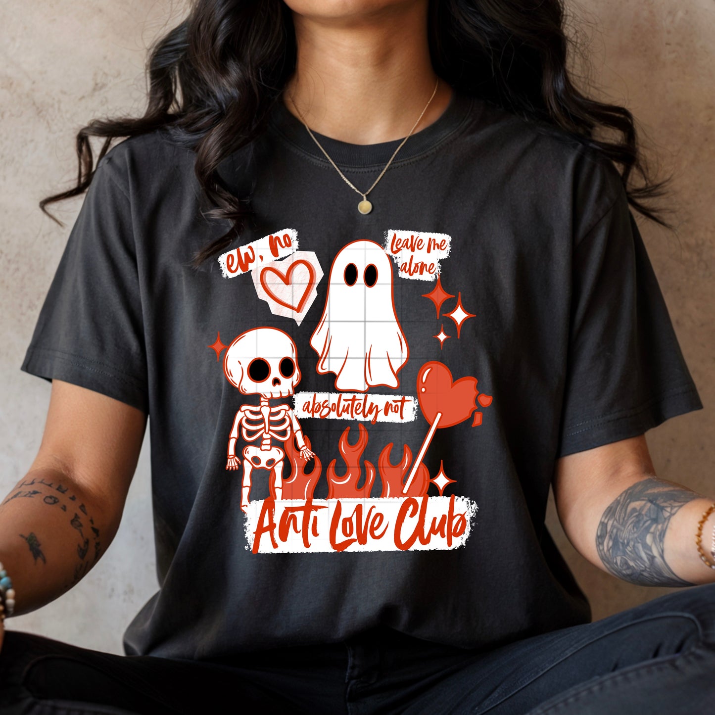 Anti Love Club (White)-Ready to Press Transfer