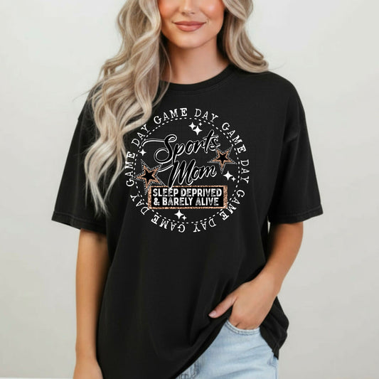 Sports Mom Circle White-Ready to Press Transfer
